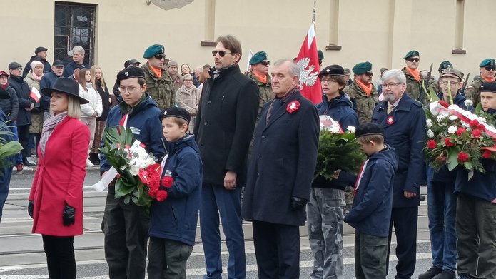 Rektorzy UŁ i PŁ na obchodach Narodowego Święta Niepodległości
