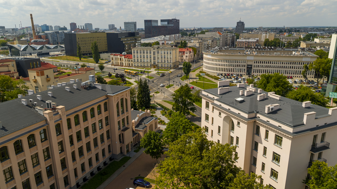 bird's-eye view of the UL Rector's Office buildings