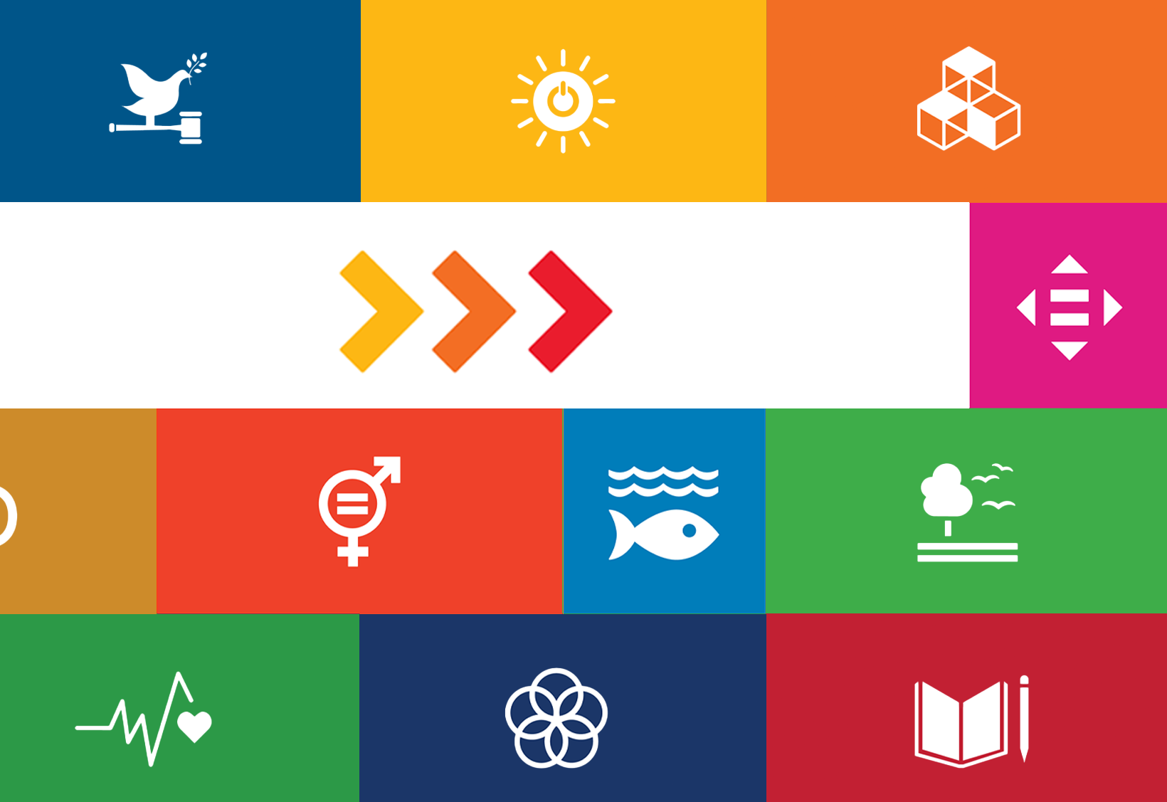 cele zrównoważonego rozwoju grafika kolorowa