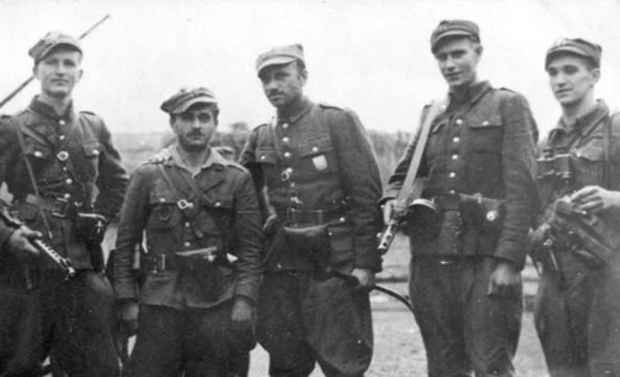 Soldiers of the second underground movement – an archive photo