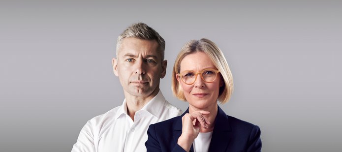 portret kobiety i mężczyzny