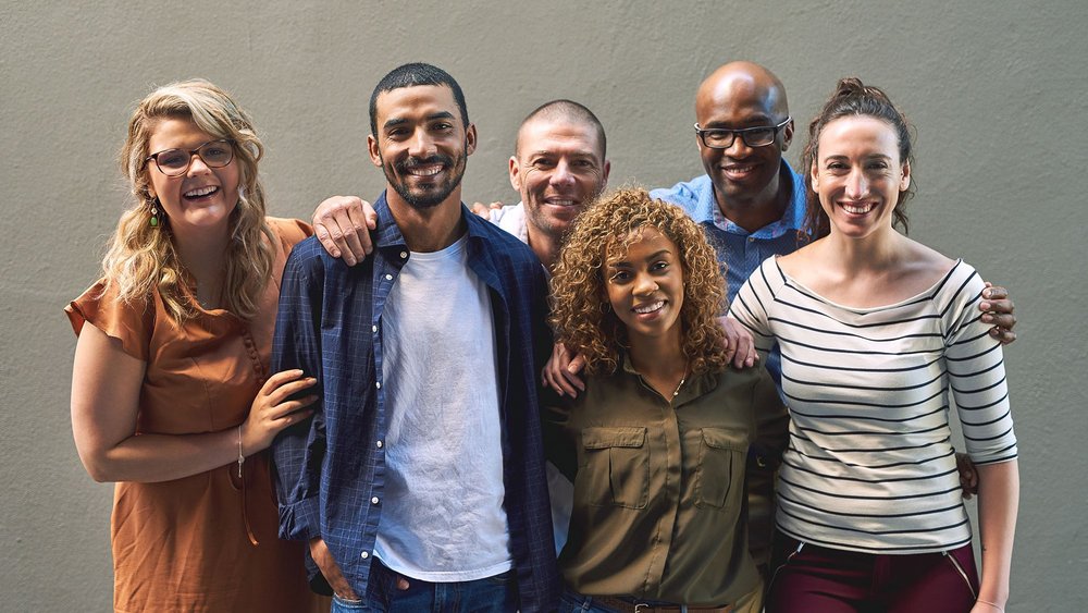 a decorative element: a group of people from different countries