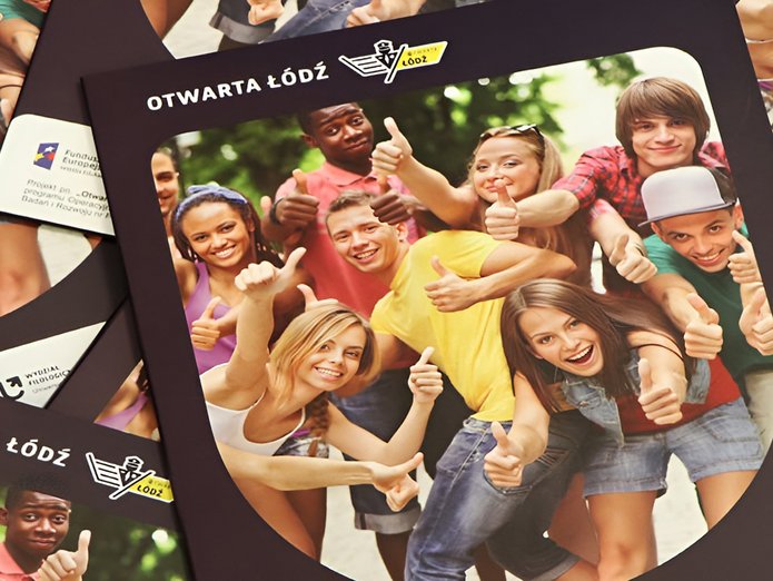 Otwarta Łódź - teczki promujące projekt 