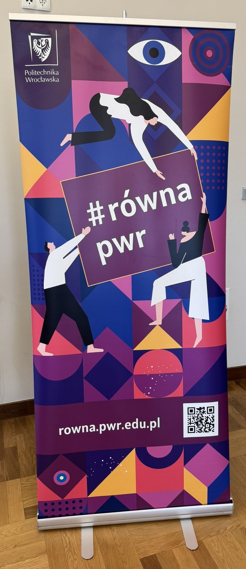 Roll-up ze zjazdu Członkowie zespołu Akademickiej Sieci Bezpieczeństwa i Równości z UŁ