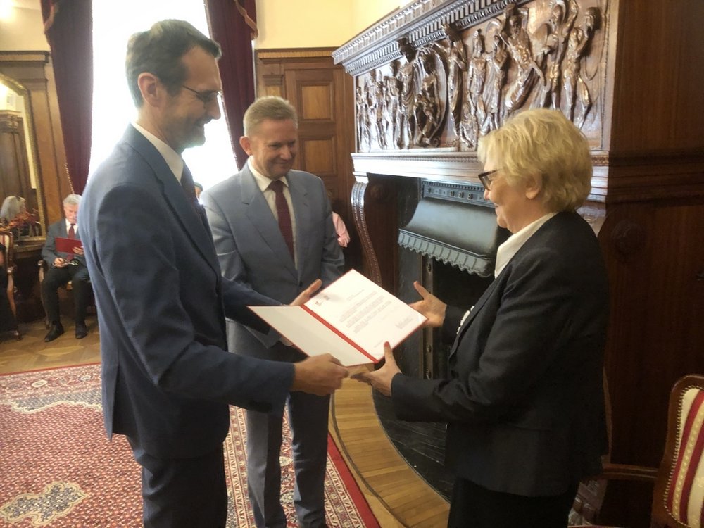 Meeting of the Rector of the University of Lodz with retiring University employees 