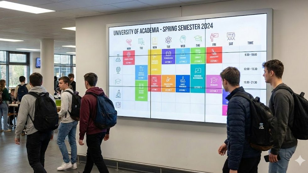 spring schedule AI generated