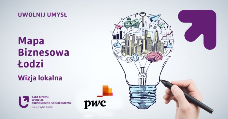 baner projektu Mapa biznesowa Łodzi - Wizja lokalna w PwC