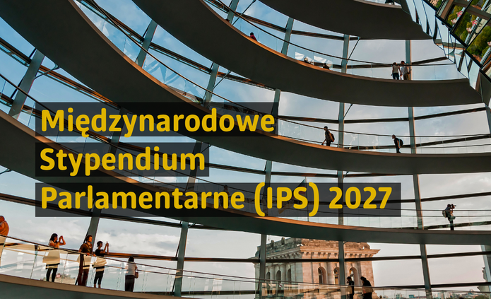 A promotional graphic for the International Parliamentary Scholarship (IPS) 2027