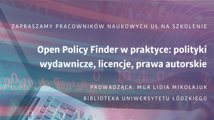 Grafika zachęcająca do udziału w szkoleniu