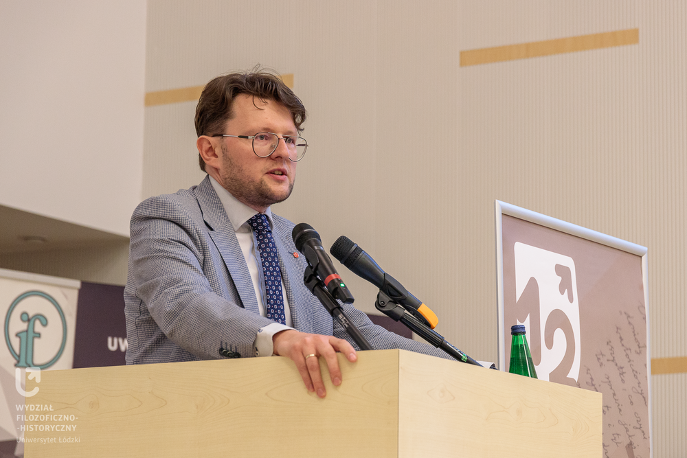 Prof. Łukasz Korporowicz during his speech