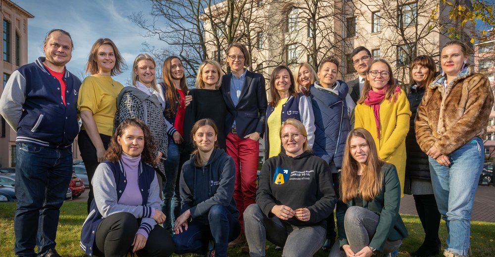 Zespół BWZ UŁ w plenerze. 