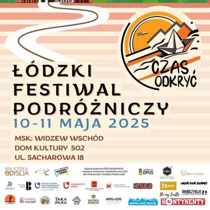logo Łódzkiego Festiwalu Podróżniczego