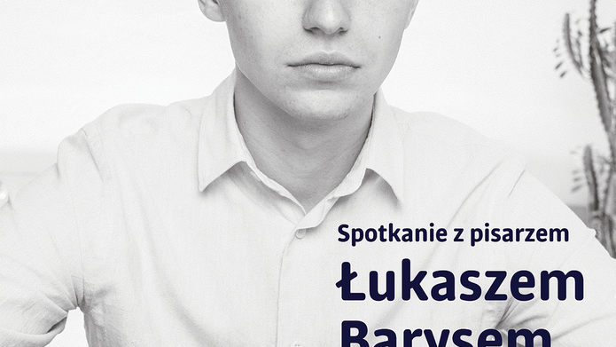grafika ze zdjęciem pisarza