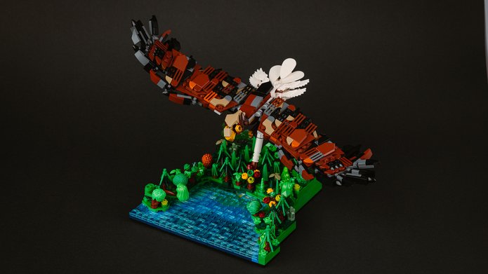 Model bielika z klocków LEGO
