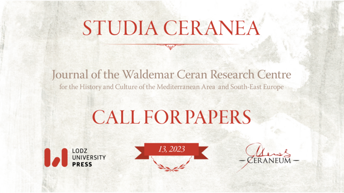 Grafika z napisem Call for Papers oraz z napisem Studia Cerenea