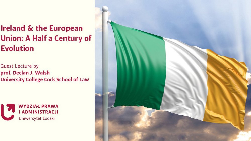 Grafika z flagą Irlandii