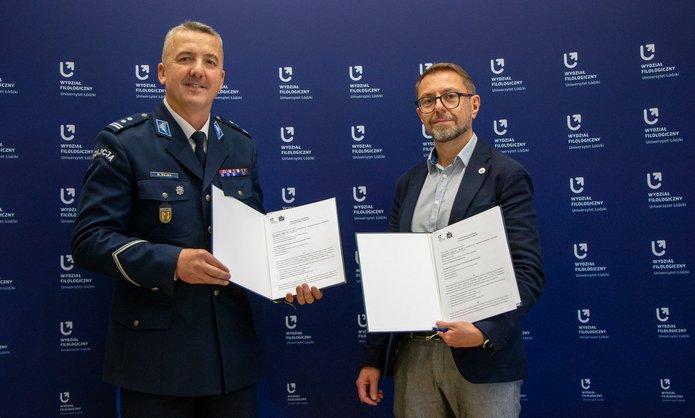 The Dean with the Commander of the City Police in Lodz