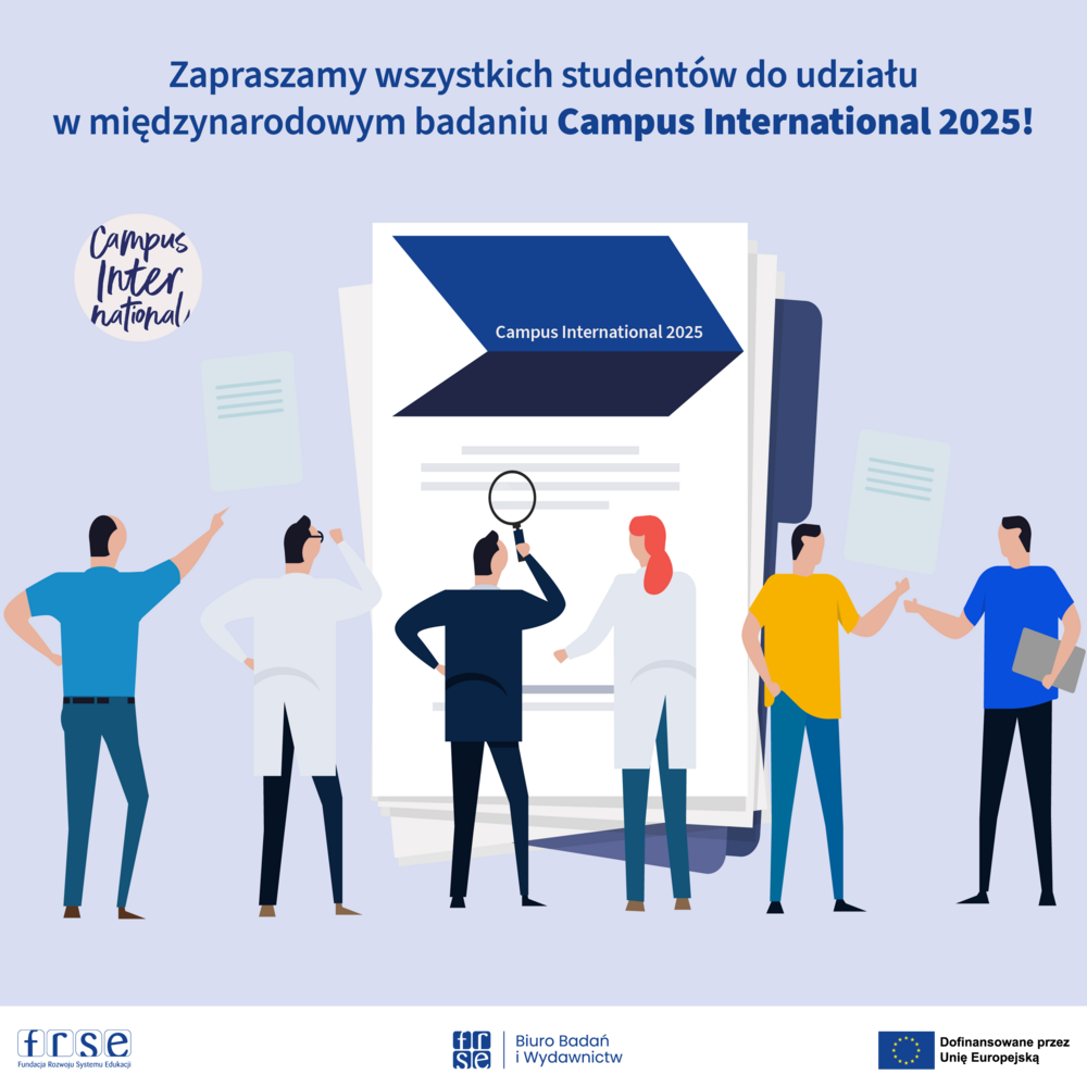 grafika promująca badanie Campus International 2025