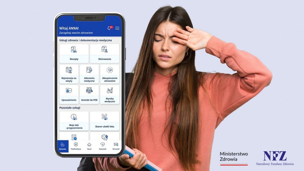 Graphic featuring a mobile phone and a student