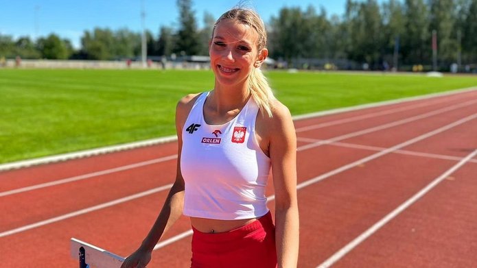 Weronika Bracz, the AZS Łódź hurdler