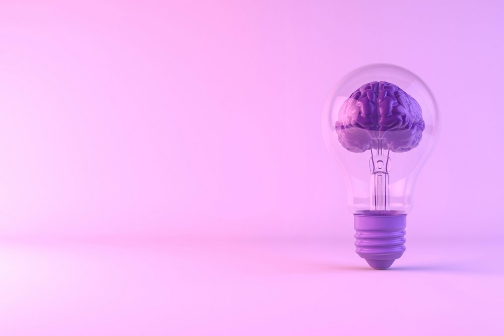 Decorative graphic – a brain in a lightbulb
