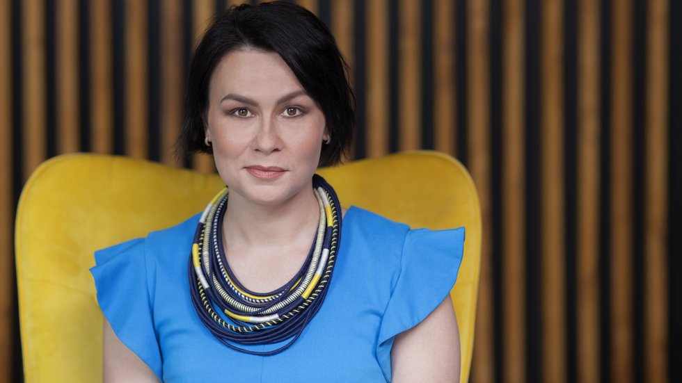 a photo of the researcher implementing the project