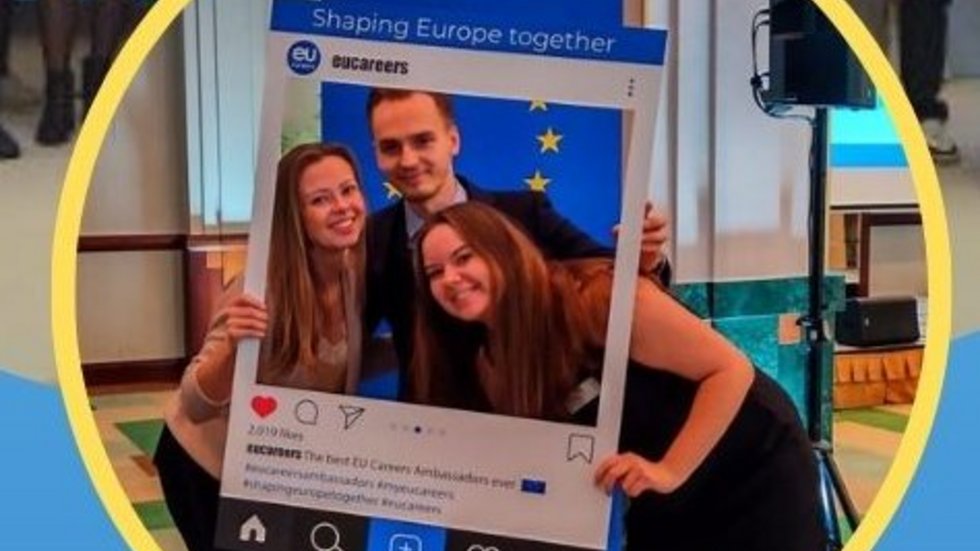 grupa uczestników konferencji EU Careers Students Ambassadors