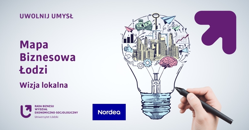 baner projektu Mapa Biznesowa Łodzi - Wizja Lokalna w Nordea Bank