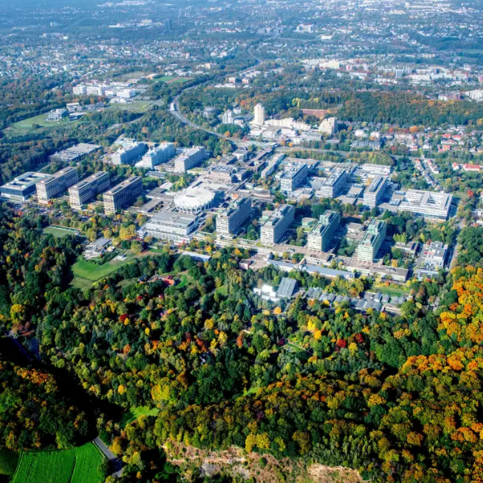 bird's eye view of Bochum University