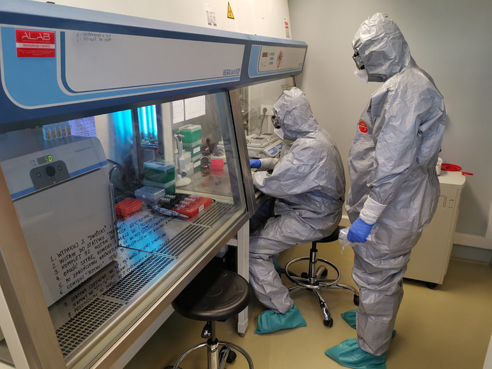 experts working in “CovidLab”