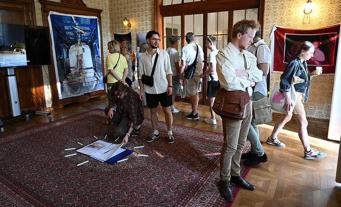 Visiting the Fotofestiwal exhibition at the Biedermann's Palace