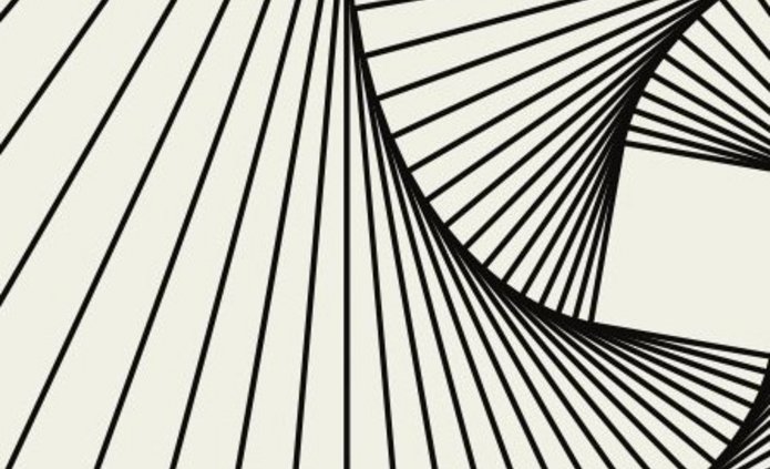 abstrakcyjna, spiralna kompozycja kształtów