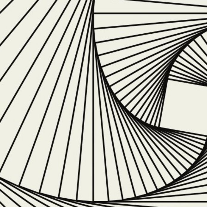 abstrakcyjna, spiralna kompozycja kształtów