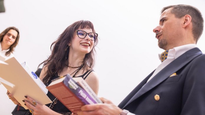 Vice-Rector Prof. Krzysztof Pabis with a programme participant