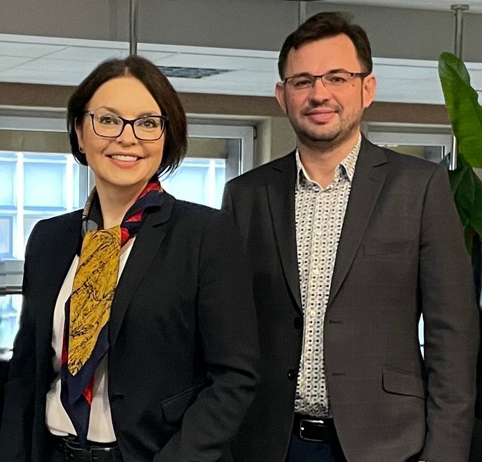 Prof. Janicka and Prof. Sajnóg