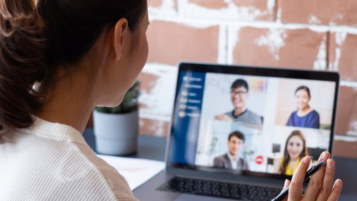 an online meeting
