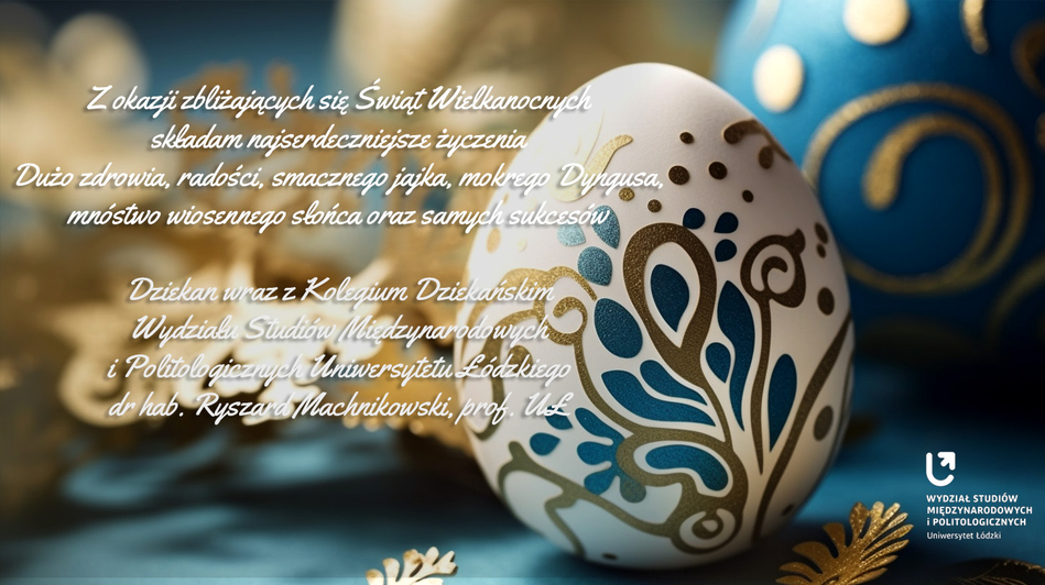 kartka świąteczna z przedstawiająca jajko wielkanocne