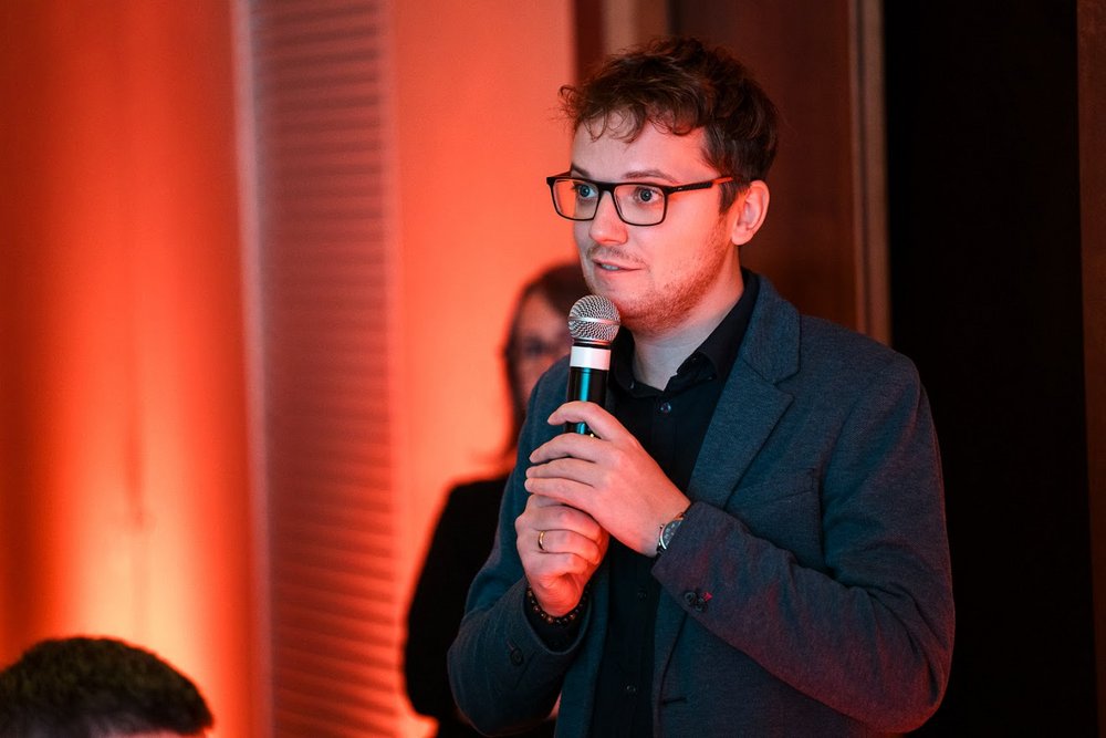 Dr Kamil Sowiński during the Polityka Science Awards Gala