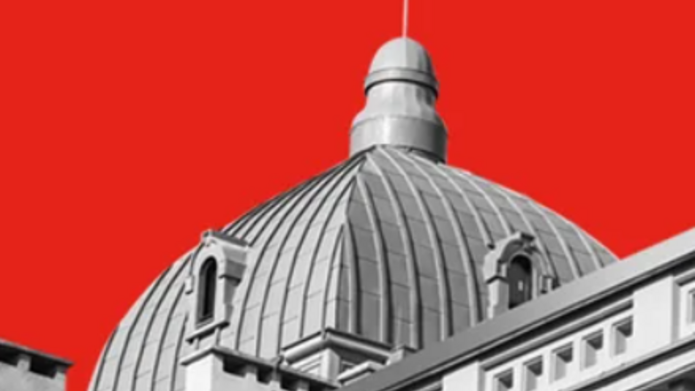 a graphic - the University of Lodz Rector's Office building