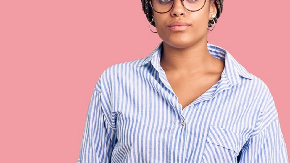 a decorative element depicting a young African American woman