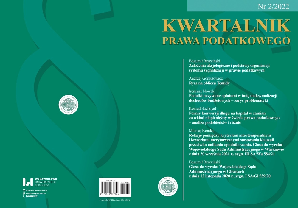 Kwartalnik Prawa Podatkowego nr 2 Kwartalnik Prawa Podatkowego nr 2