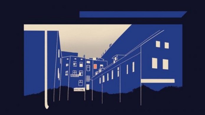 okładka - rysunek łódzkiej kamienicy