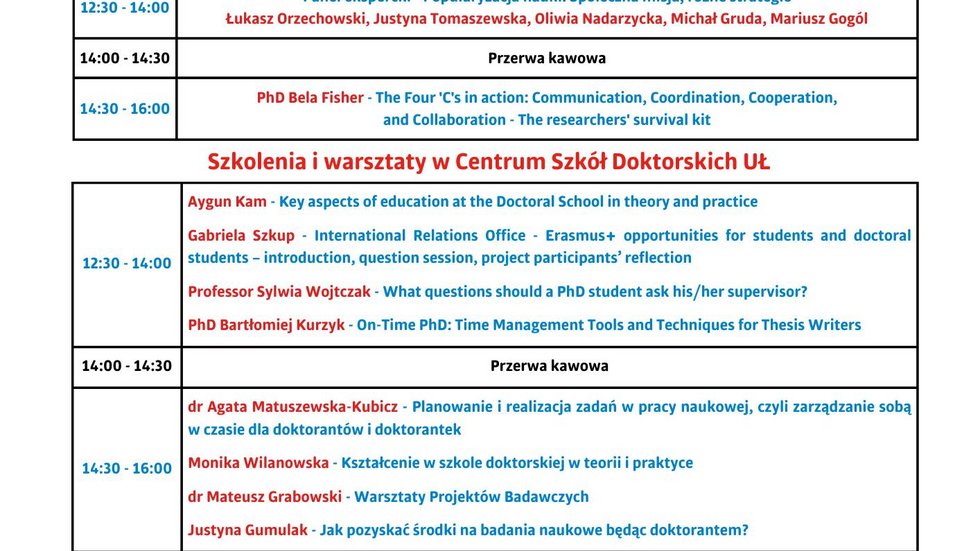 Drzwi Otwarte Szkół Doktorskich