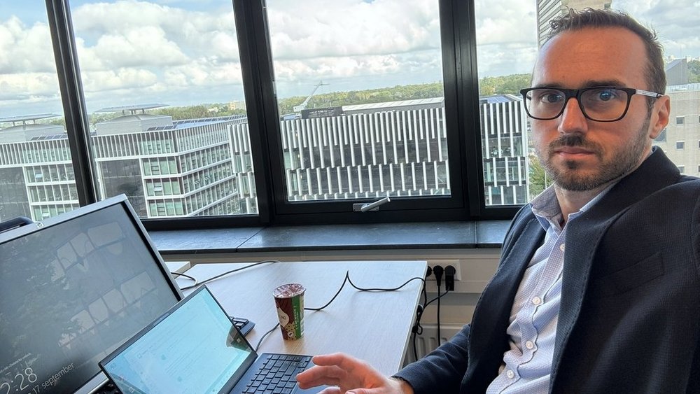 Michał Kobierecki during his stay in Rotterdam