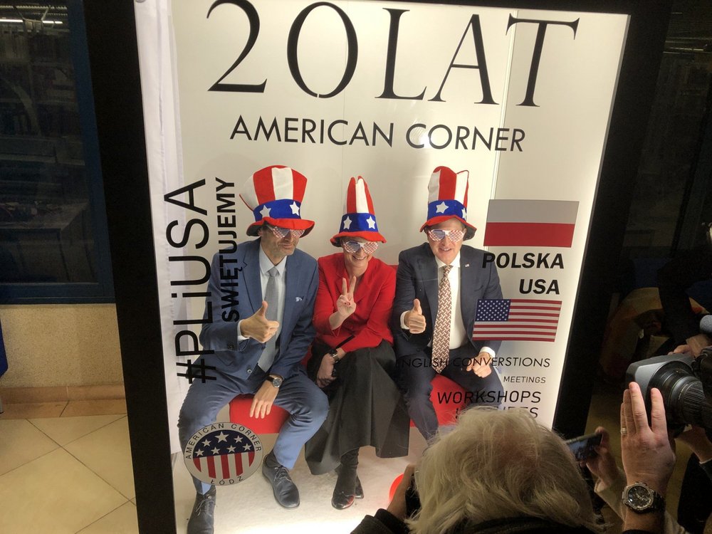 US Ambassador's visit to the American Corner of the University of Lodz