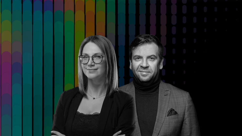 Portrait photos of Prof. Piotr Chomczyński and Dr Joanna Orzeł