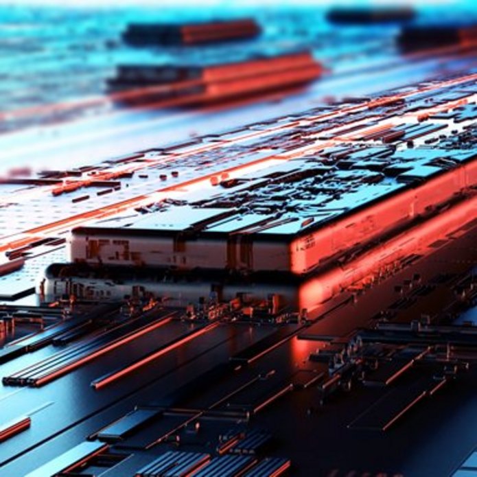 zdjęcie nawiązujące do nowych technologii i AI - procesor komputerowy