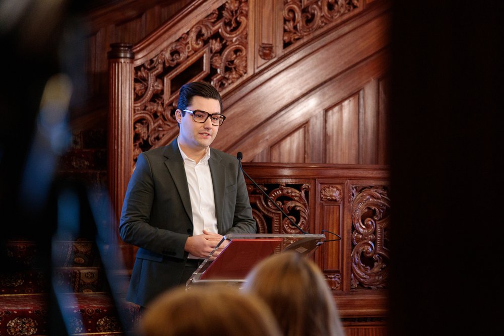 Mateusz Sobociński podczas gali