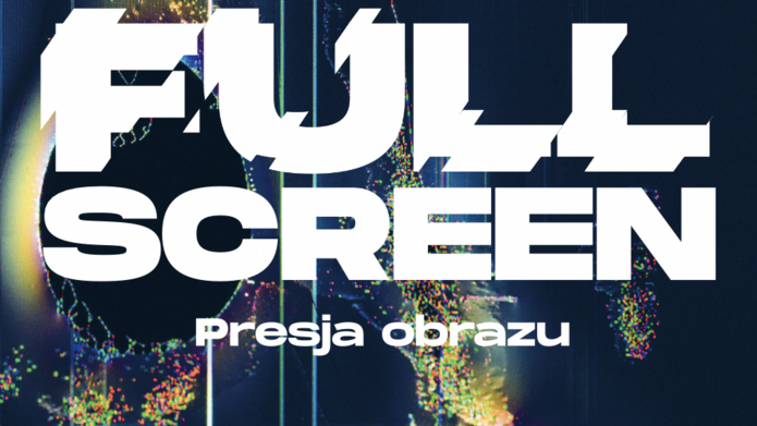 [Translate to English:] Plakat wydarzenia, tytuł festiwalu na abstrakcyjnym tle