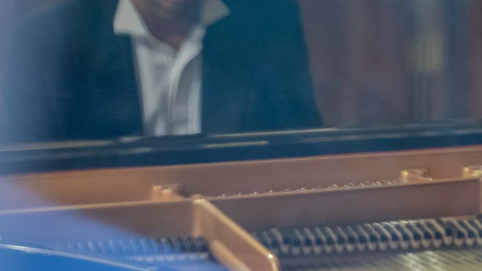 A man playing the piano